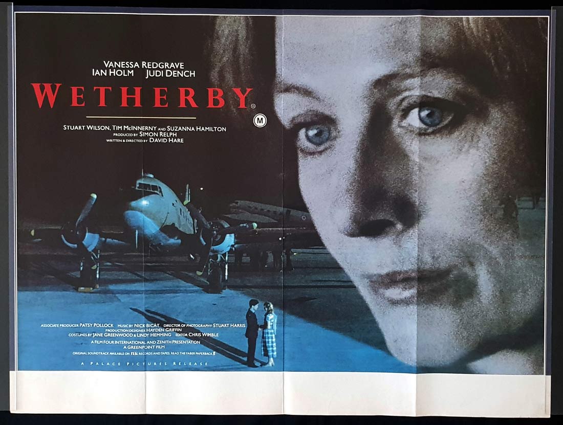 WETHERBY Original British Quad Movie Poster Vanessa Redgrave Ian Holm