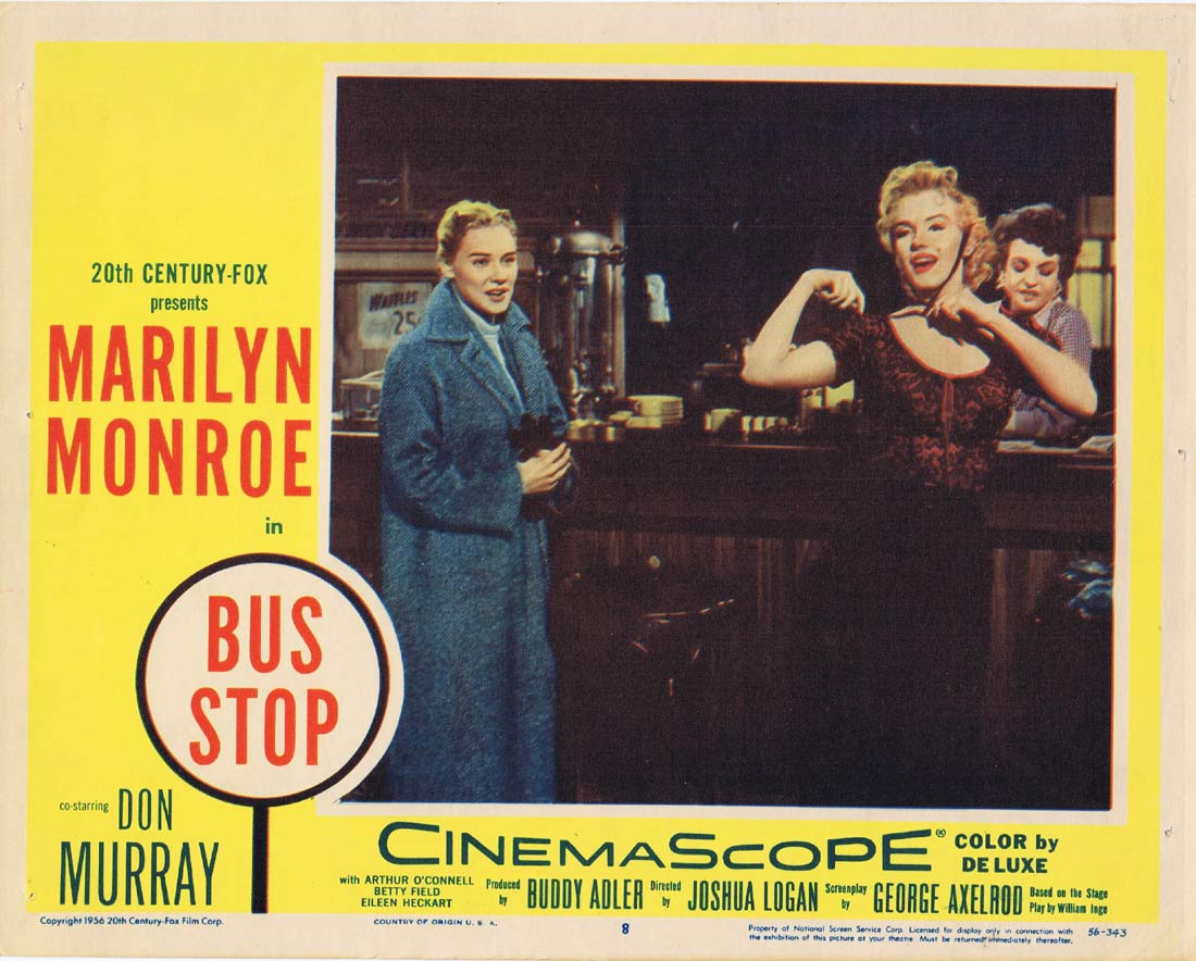BUS STOP Original Lobby card 8 Marilyn Monroe 1956