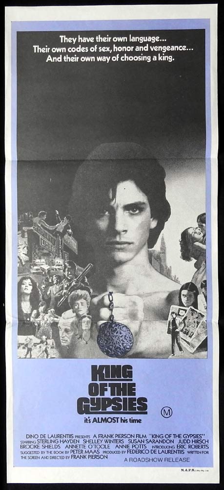 KING OF THE GYPSIES Original Daybill Movie poster Eric Roberts