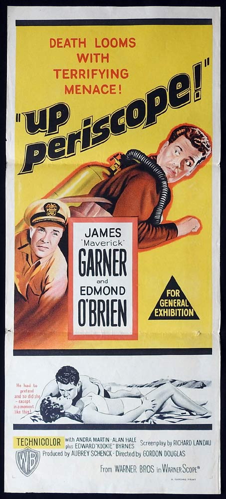 UP PERISCOPE Original Daybill Movie poster James Garner Edmond O’Brien