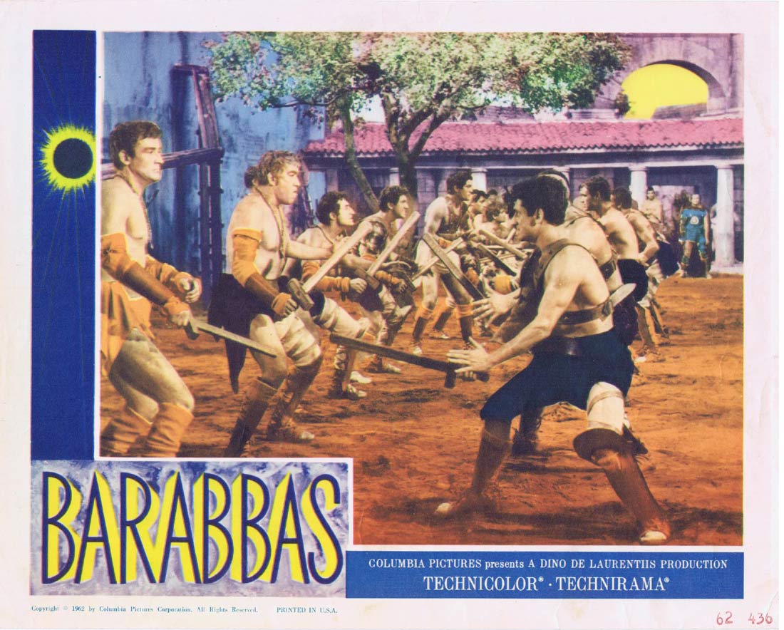 BARABBAS Original Lobby card 2 Anthony Quinn Arthur Kennedy