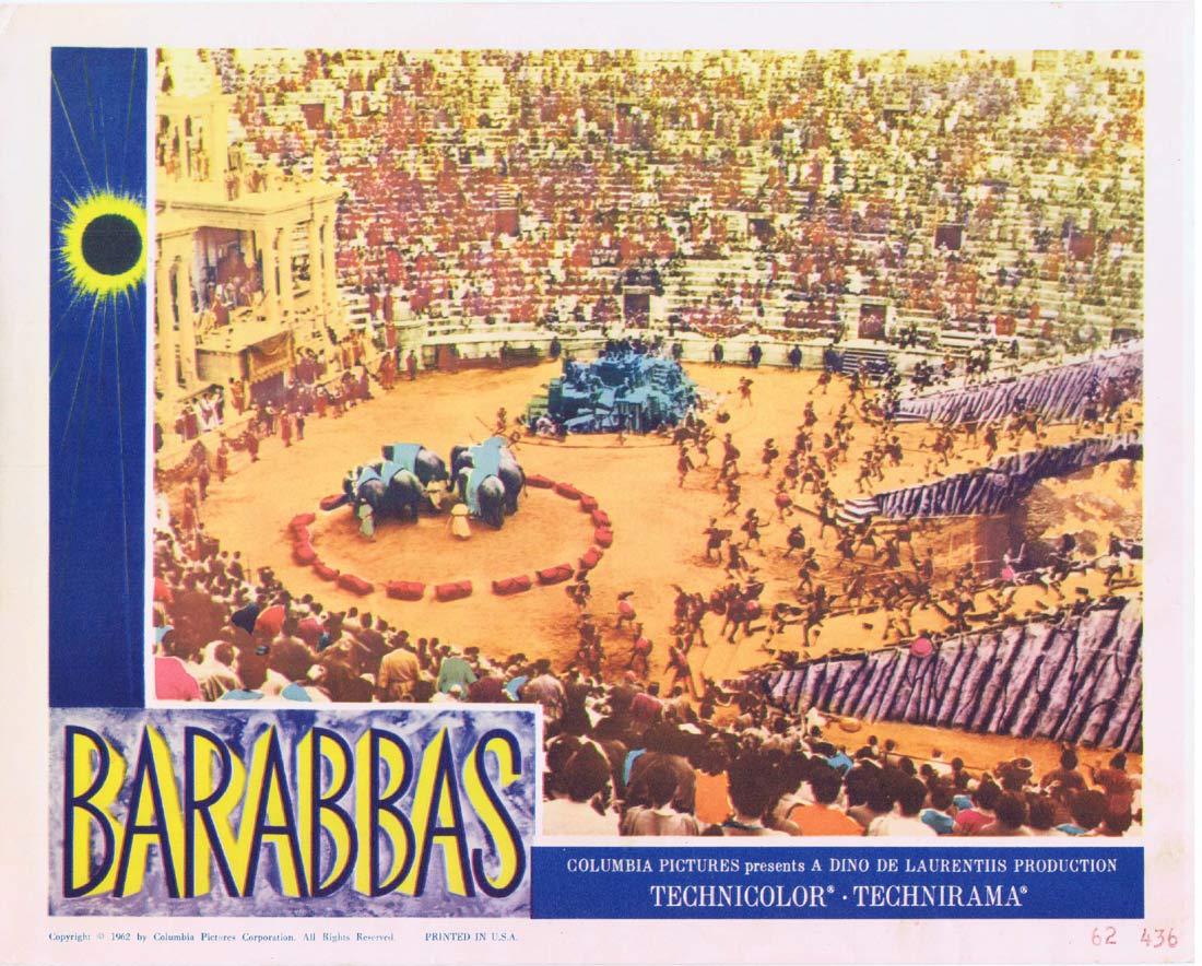 BARABBAS Original Lobby card 3 Anthony Quinn Arthur Kennedy