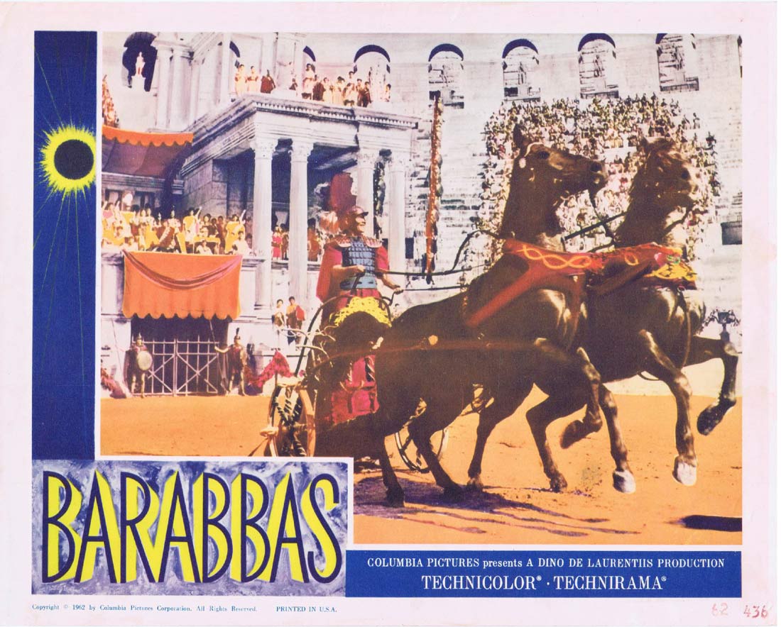 BARABBAS Original Lobby card 6 Anthony Quinn Arthur Kennedy