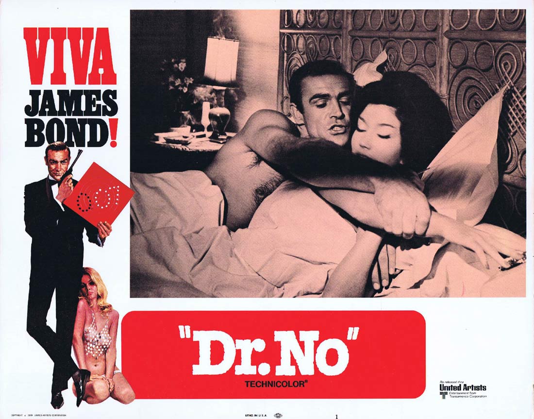 DR NO Original 1970r Lobby card 1 Viva James Bond Sean Connery