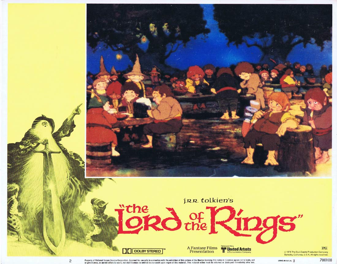 THE LORD OF THE RINGS Original Lobby Card 2 Ralph Bakshi Christopher Guard