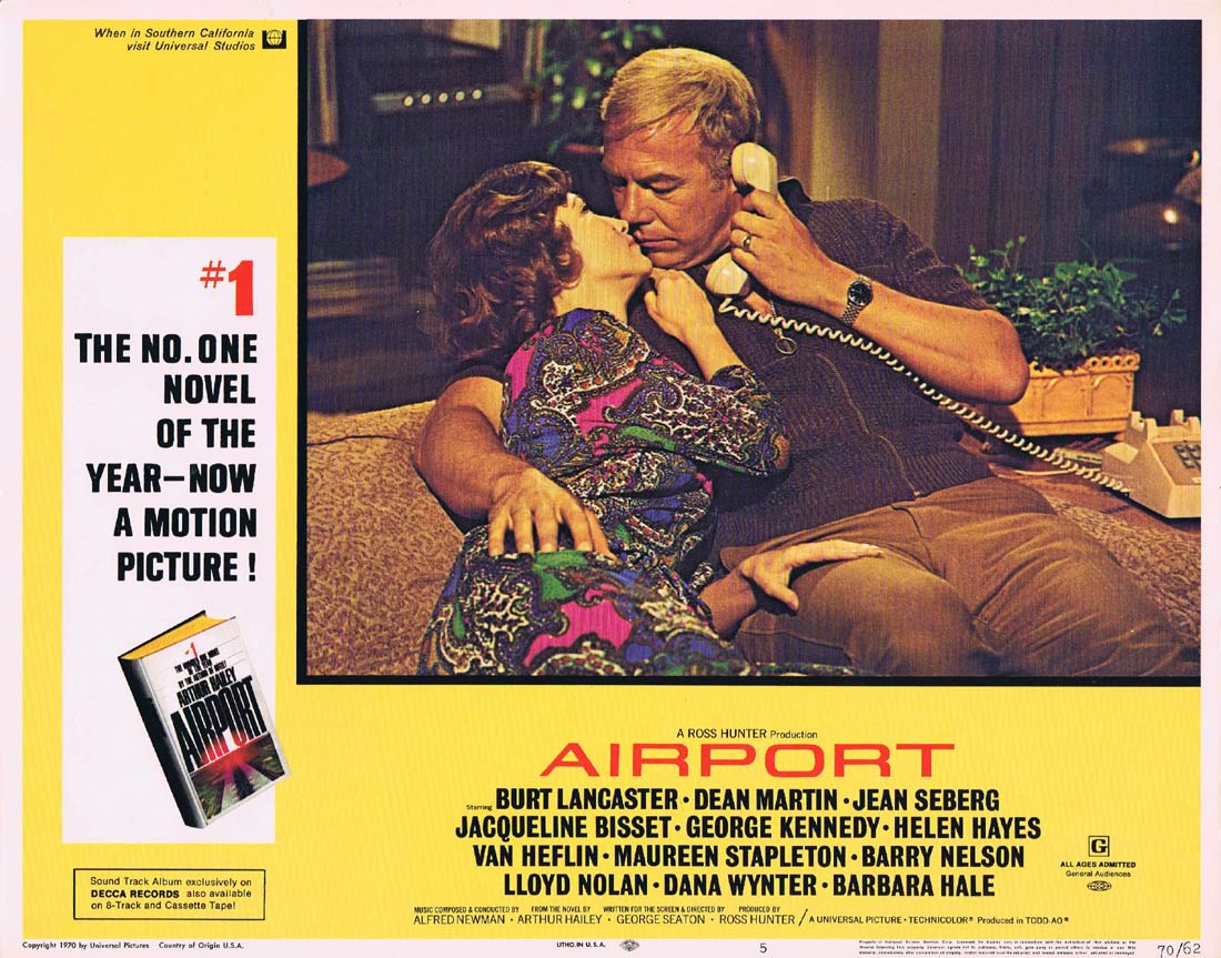 AIRPORT Original Lobby card 5 George Kennedy