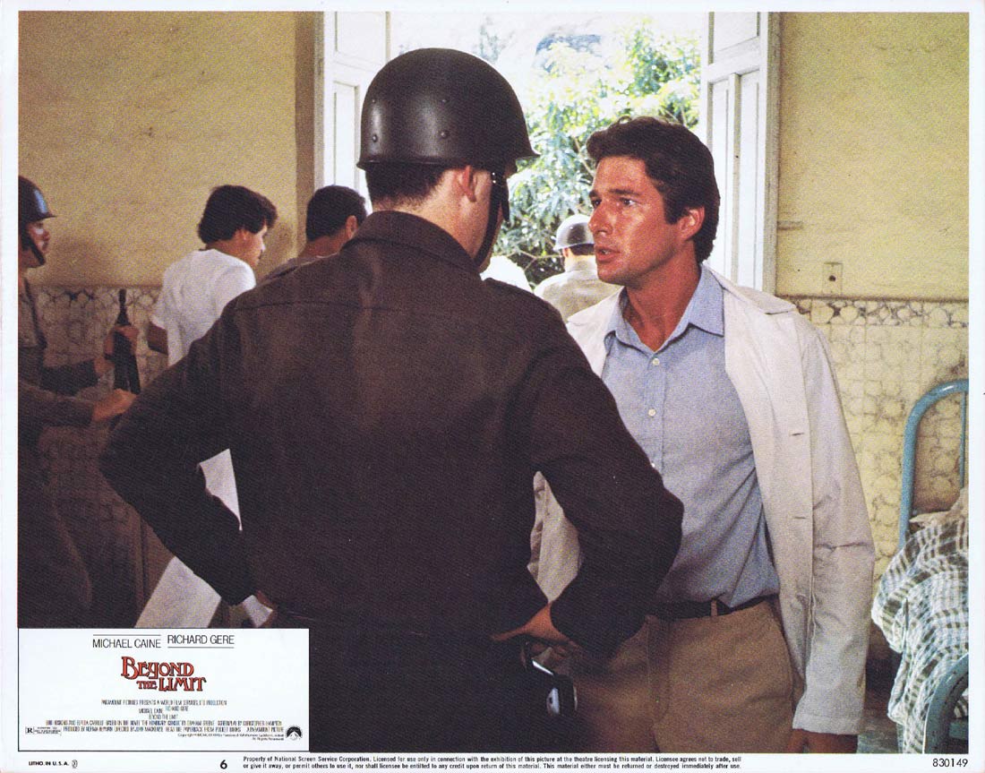 BEYOND THE LIMIT Lobby Card 6 Michael Caine Richard Gere