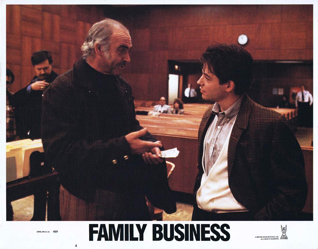 FAMILY BUSINESS Original Lobby Card 4 Sean Connery Matthew Broderick