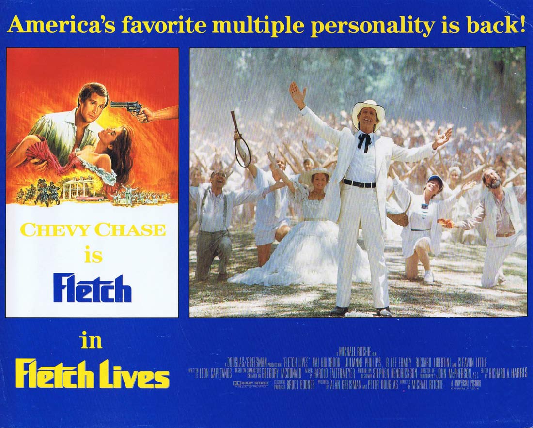 FLETCH LIVES Original Lobby Card Chevy Chase