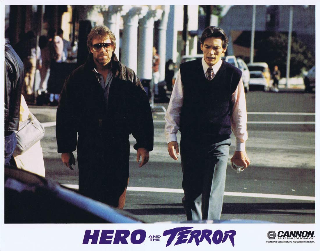 HERO AND THE TERROR Original Lobby Card 3 Chuck Norris Martial Arts