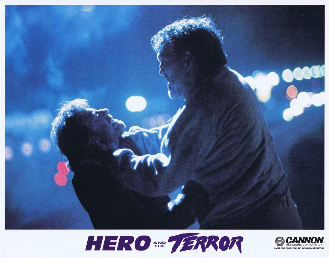 HERO AND THE TERROR Original Lobby Card 4 Chuck Norris Martial Arts
