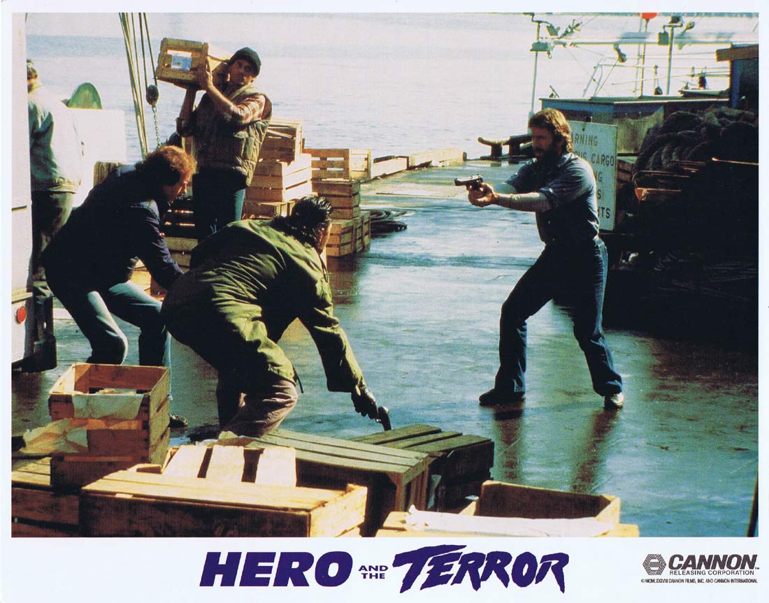 HERO AND THE TERROR Original Lobby Card 6 Chuck Norris Martial Arts