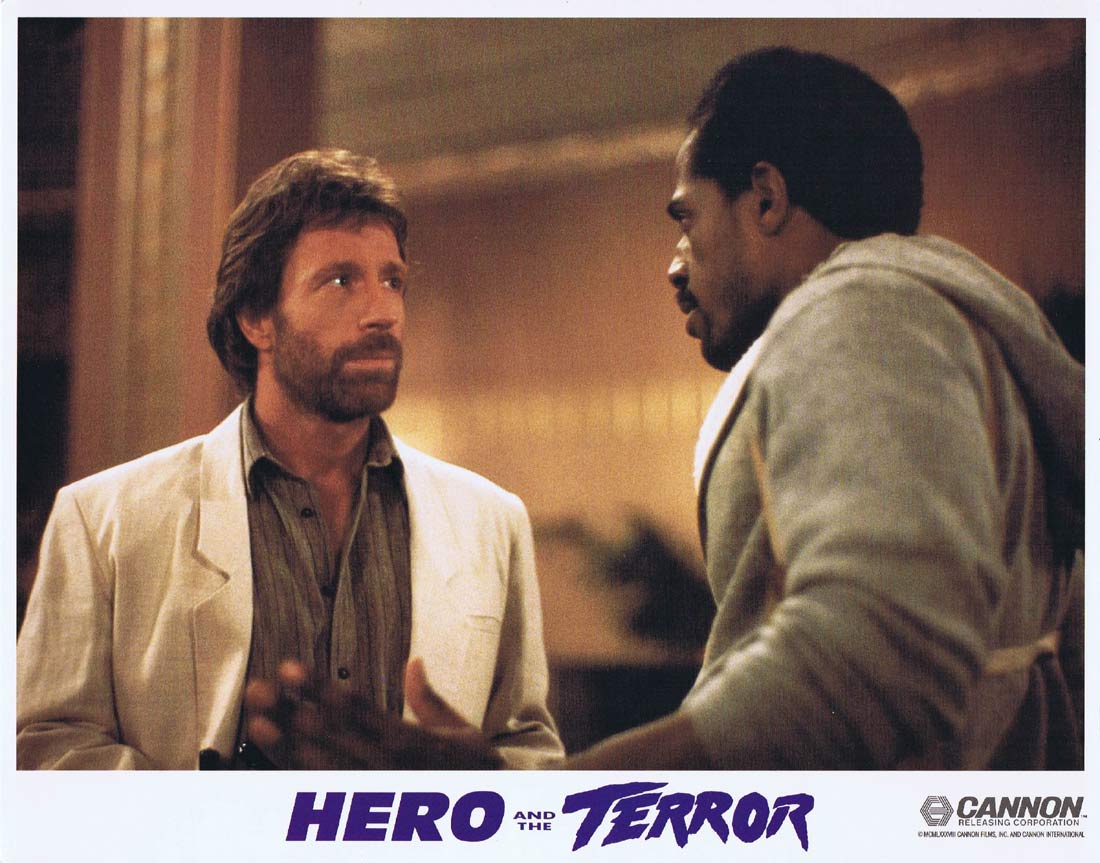HERO AND THE TERROR Original Lobby Card 7 Chuck Norris Martial Arts