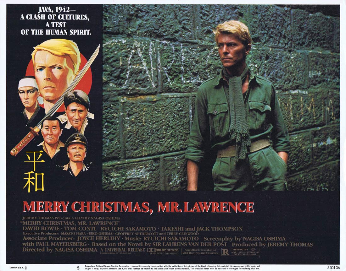 MERRY CHRISTMAS MR LAWRENCE Original Lobby Card 5 David Bowie