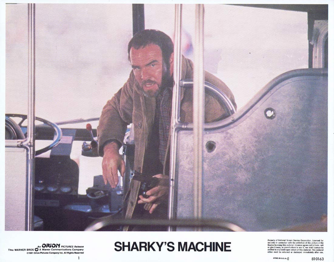 SHARKYS MACHINE Lobby Card 1 Burt Reynolds Vittorio Gassman