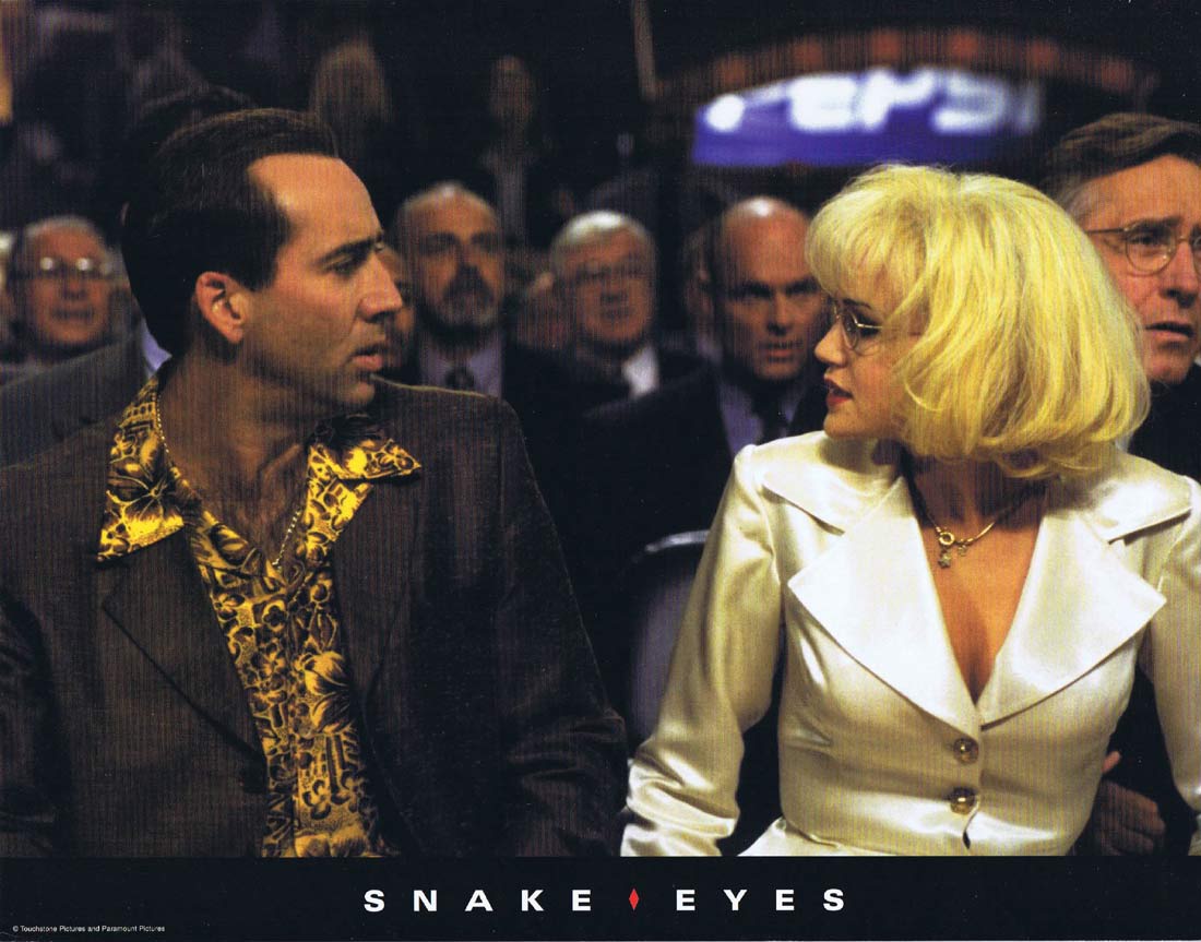 SNAKE EYES Original Lobby Card 3 Nicolas Cage Gary Sinise John Heard