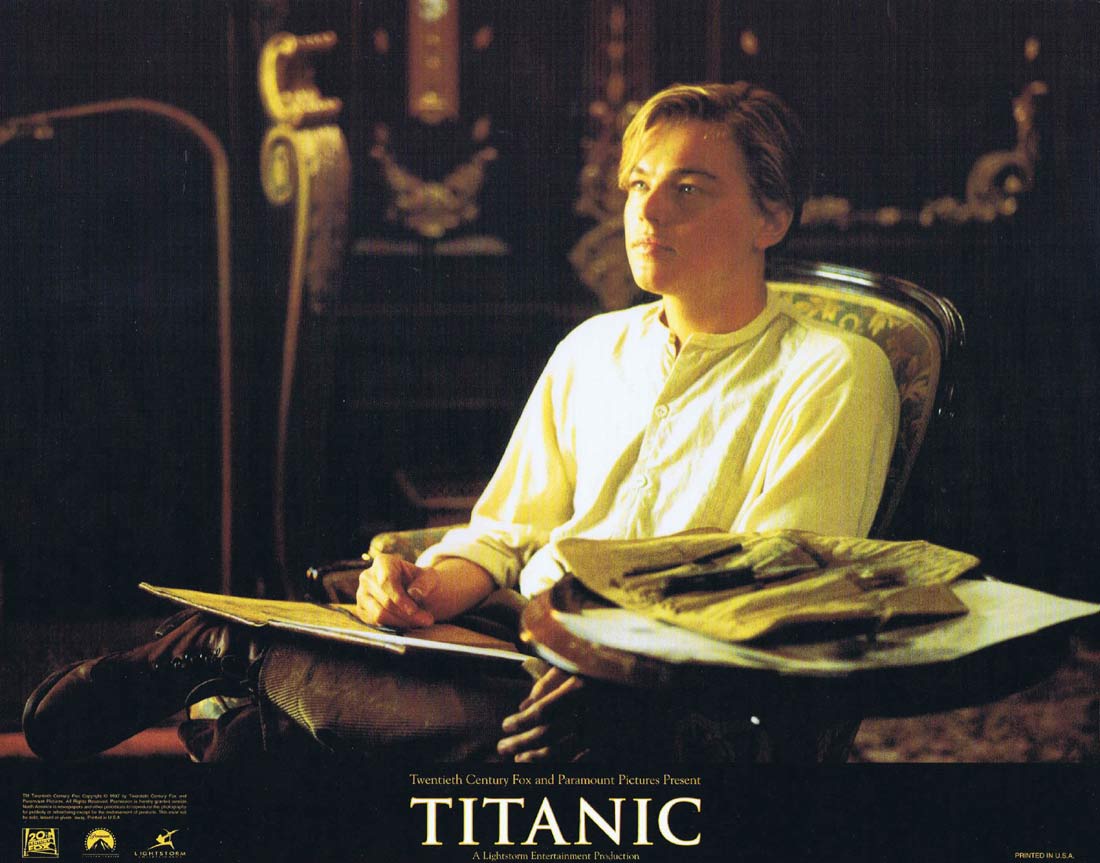 TITANIC Lobby Card 1 Leonardo DiCaprio Kate Winslet