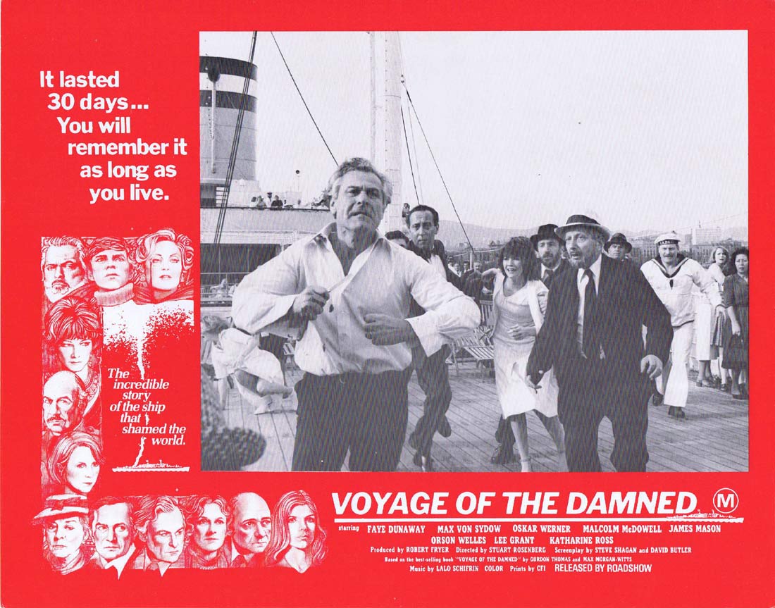 VOYAGE OF THE DAMNED Original Lobby Card 7 Faye Dunaway Oskar Werner