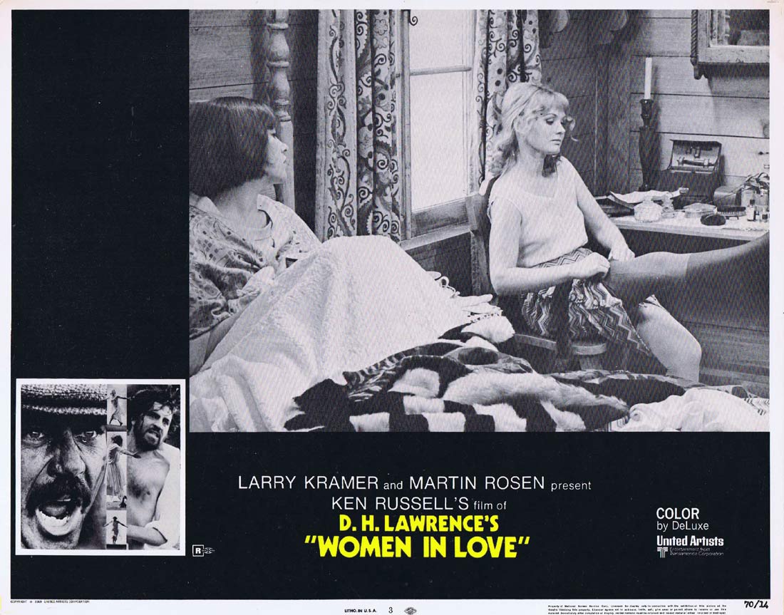 WOMEN IN LOVE Original Lobby Card 3 Alan Bates Oliver Reed