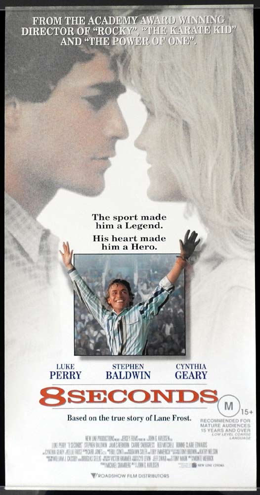 8 SECONDS Original Daybill Movie Poster Luke Perry Stephen Baldwin