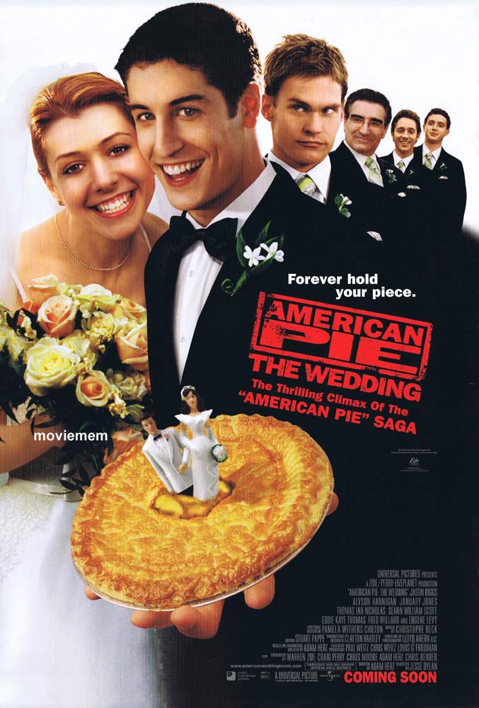 AMERICAN WEDDING Original Daybill Movie Poster American Pie Sequel