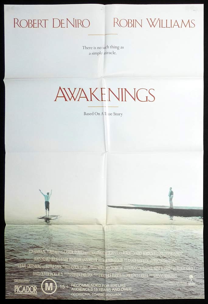 AWAKENINGS Original One Sheet Movie Poster Robert De Niro Robin Williams