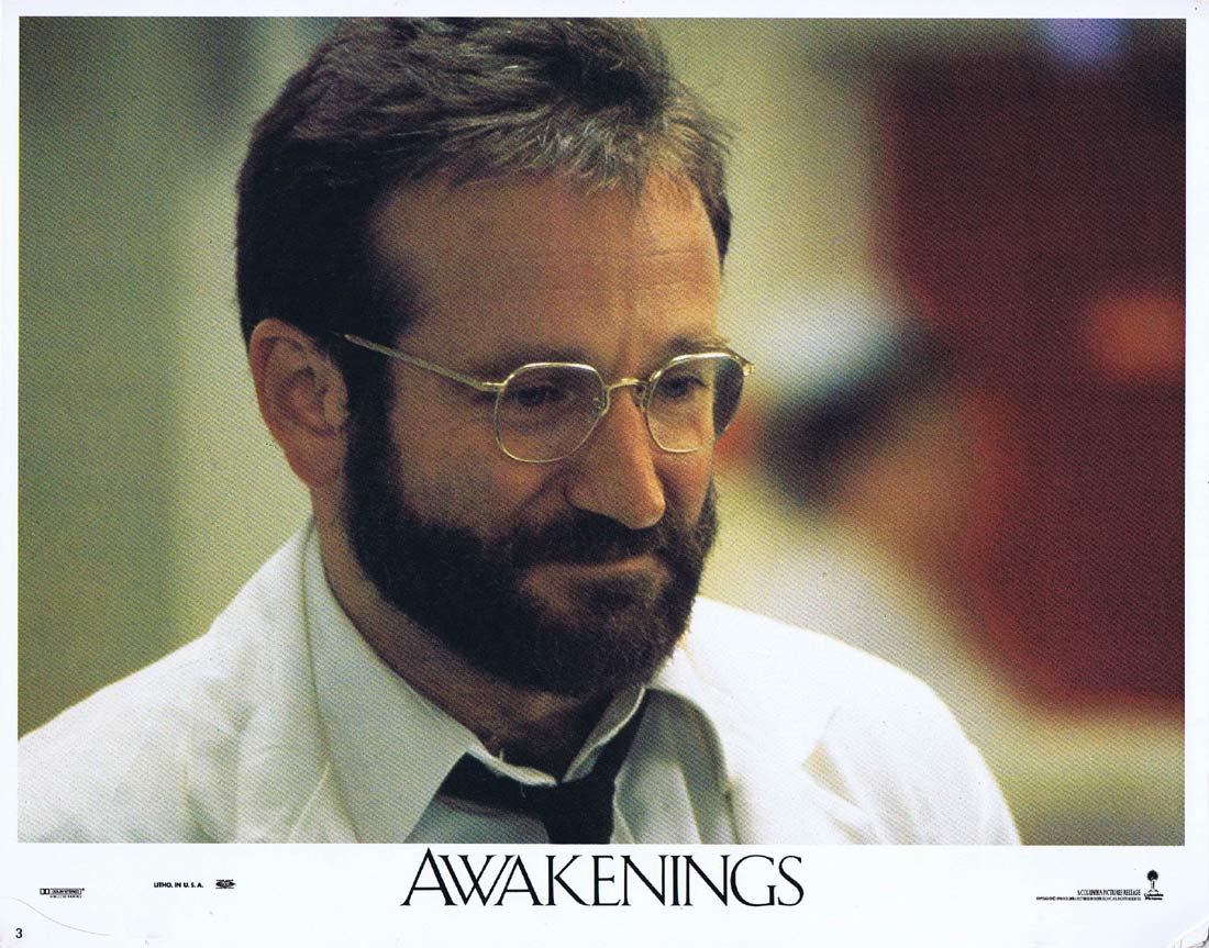 AWAKENINGS Original Lobby Card 3 Robert De Niro Robin Williams