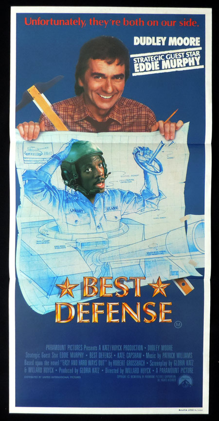 BEST DEFENSE Original Daybill Movie poster Dudley Moore Eddie Murphy