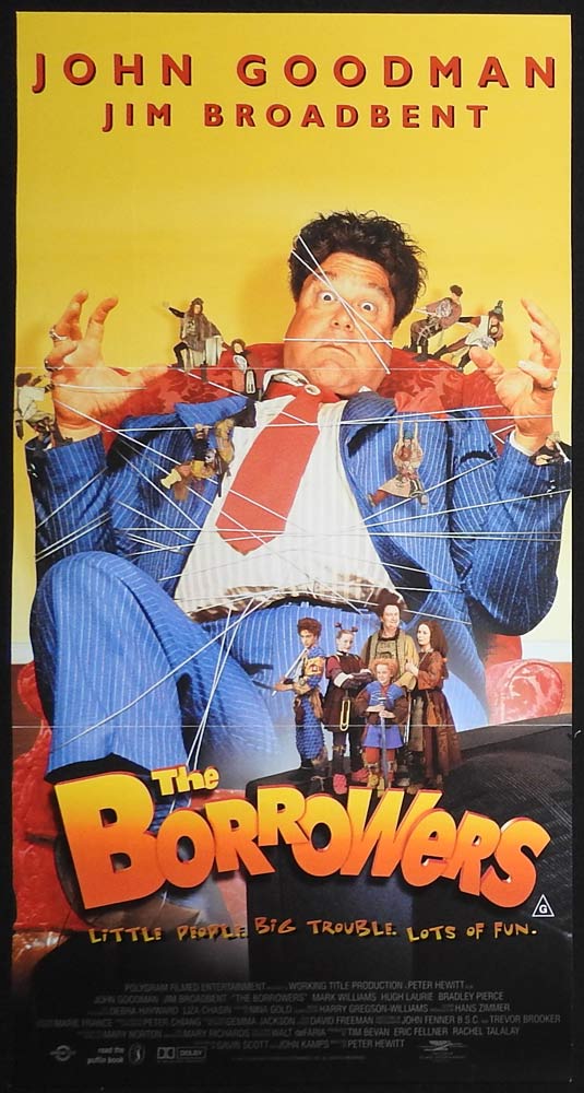 THE BORROWERS Original Daybill Movie Poster John Goodman Jim Broadbent