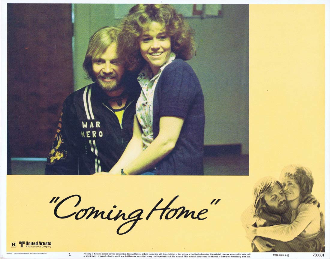 COMING HOME Original Lobby Card 1 Jane Fonda Jon Voight Bruce Dern