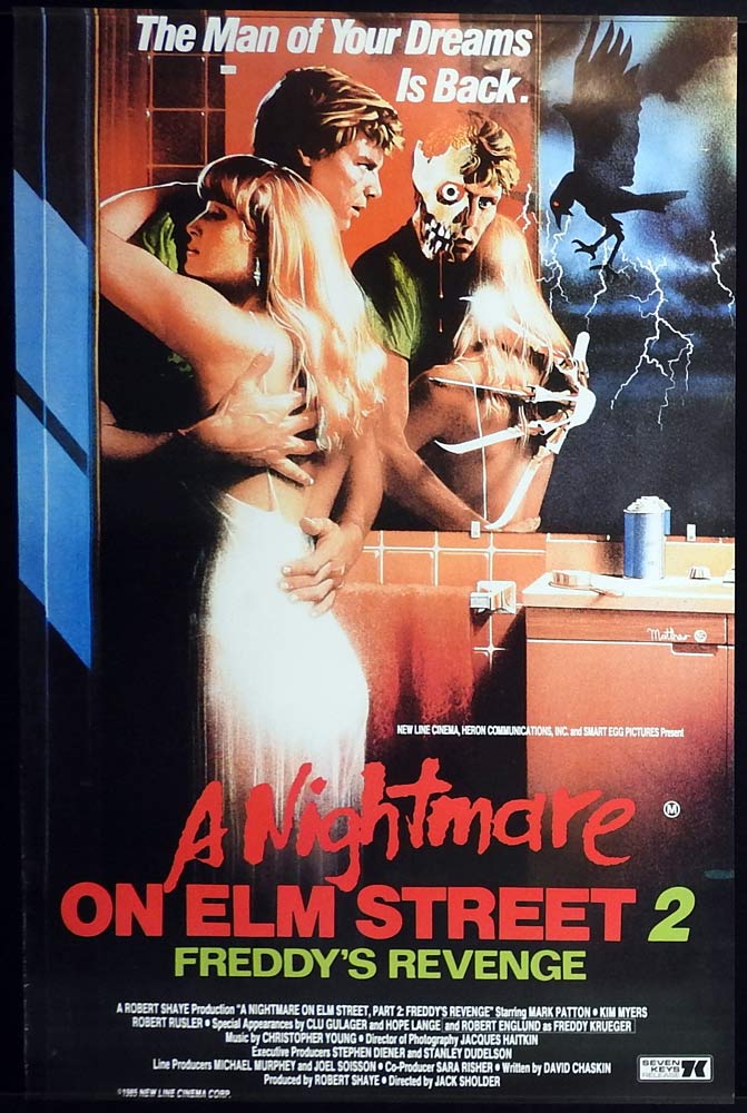A NIGHTMARE ON ELM STREET 2 Original One sheet Movie Poster Rolled Wes Craven Horror