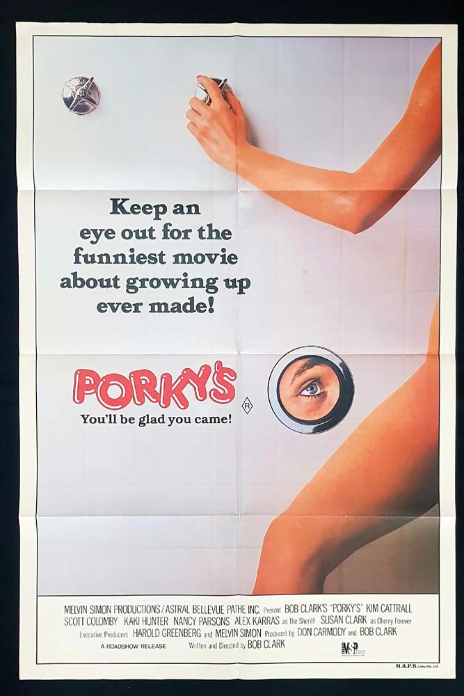 PORKY’S Original ONE SHEET Movie Poster Kim Cattrall Scott Colomby
