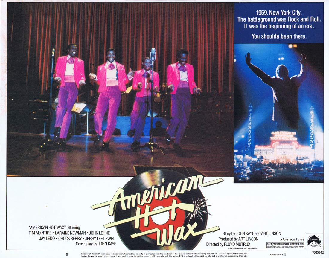 AMERICAN HOT WAX Original Lobby card 8 Fran Drescher Jay Leno Chuck Berry