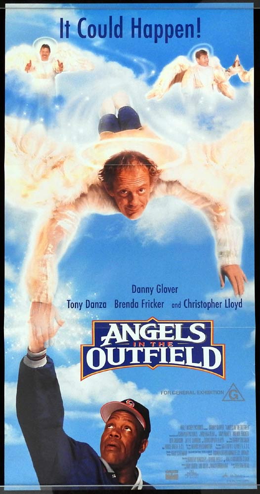 ANGELS IN THE OUTFIELD Original Daybill Movie Poster Danny Glover Tony Danza