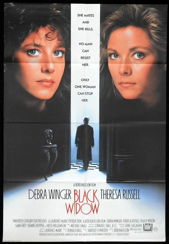 THE BLACK WIDOW Original One Sheet Movie Poster Debra Winger Theresa Russell