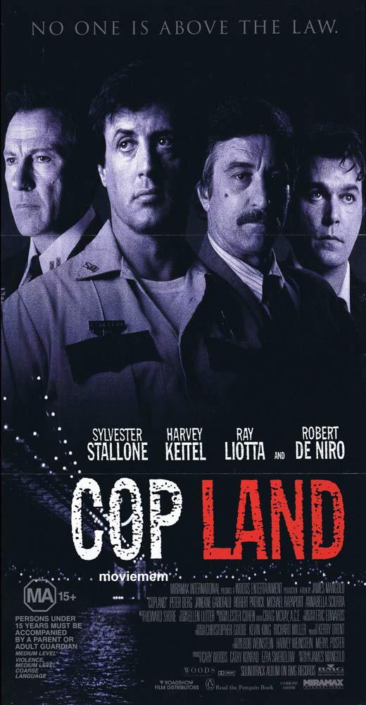 COP LAND Original Daybill Movie Poster Sylvester Stallone Harvey Keitel