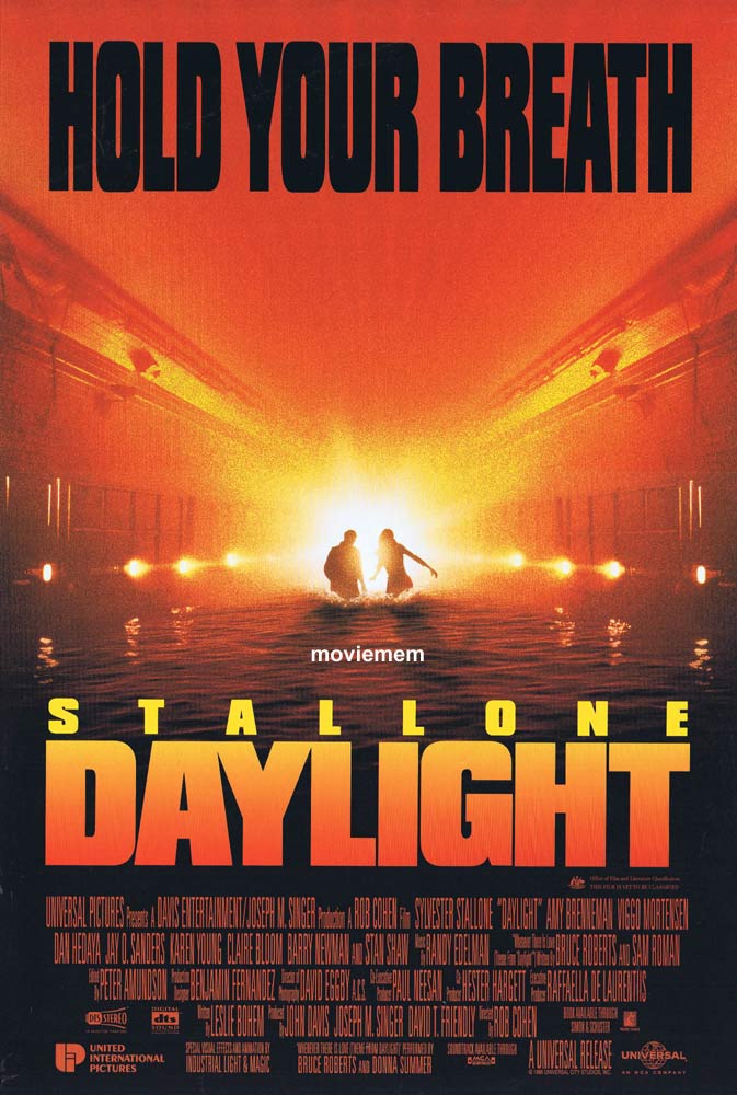 DAYLIGHT Original Daybill Movie Poster Sylvester Stallone Viggo Mortensen