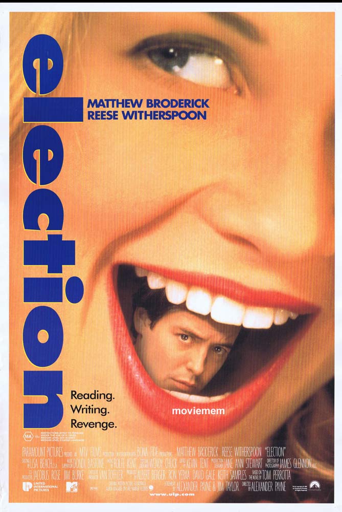 ELECTION Original Daybill Movie Poster Matthew Broderick Reese Witherspoon