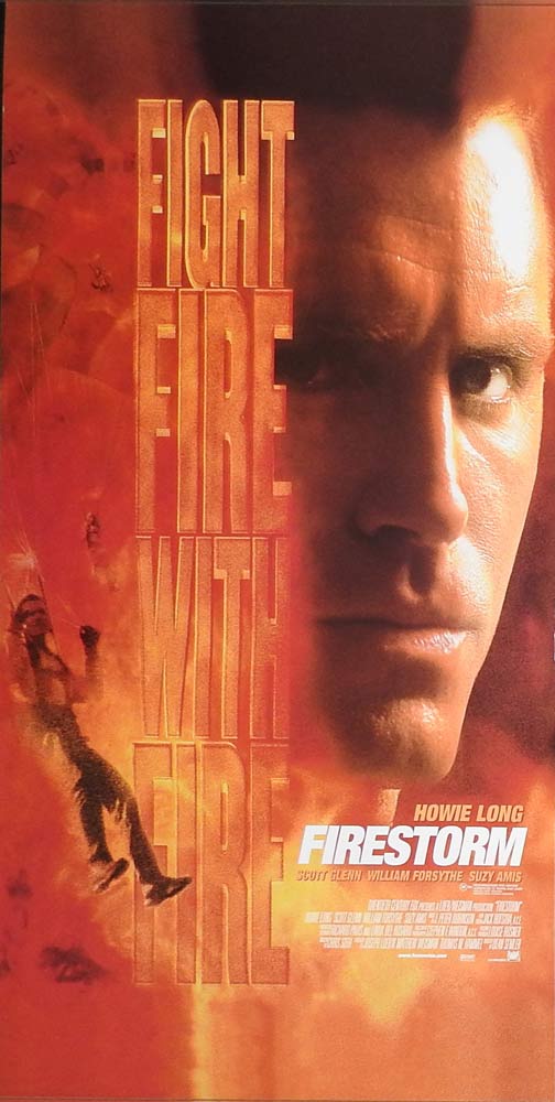 FIRESTORM Original Daybill Movie Poster Howie Long Scott Glenn