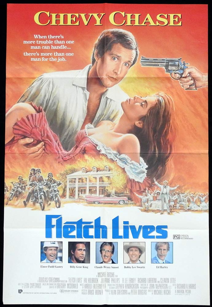 FLETCH LIVES Original One Sheet Movie Poster Chevy Chase