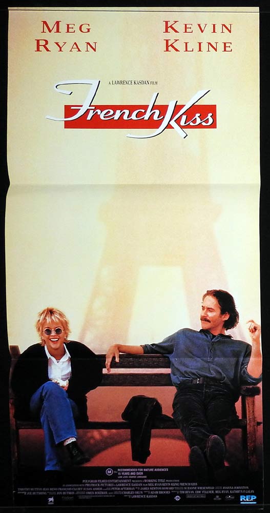 FRENCH KISS Original Daybill Movie poster Meg Ryan Kevin Kline