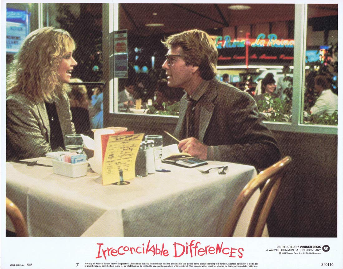 IRRECONCILABLE DIFFERENCES Original US Lobby Card 7 Ryan O’Neal Shelley Long
