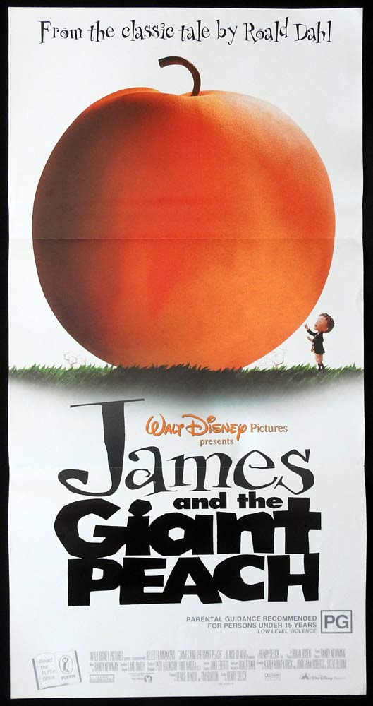 JAMES AND THE GIANT PEACH Original Daybill Movie Poster Simon Callow Richard Dreyfuss