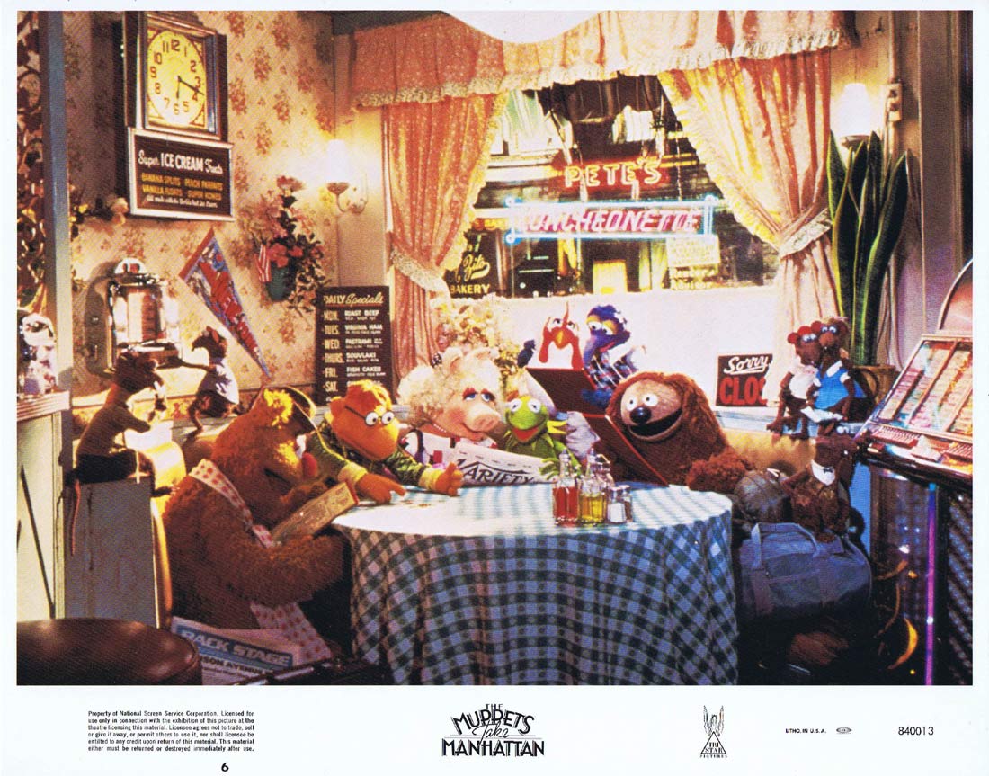 THE MUPPETS TAKE MANHATTAN Original Lobby Card 6 Jim Henson Frank Oz Miss Piggy