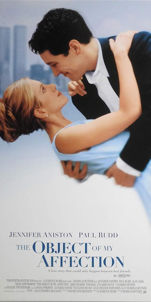 THE OBJECT OF MY AFFECTION Original Daybill Movie Poster Jennifer Aniston Paul Rudd