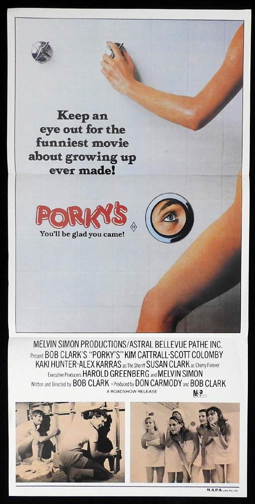 PORKY’S Original Daybill Movie Poster Kim Cattrall Scott Colomby
