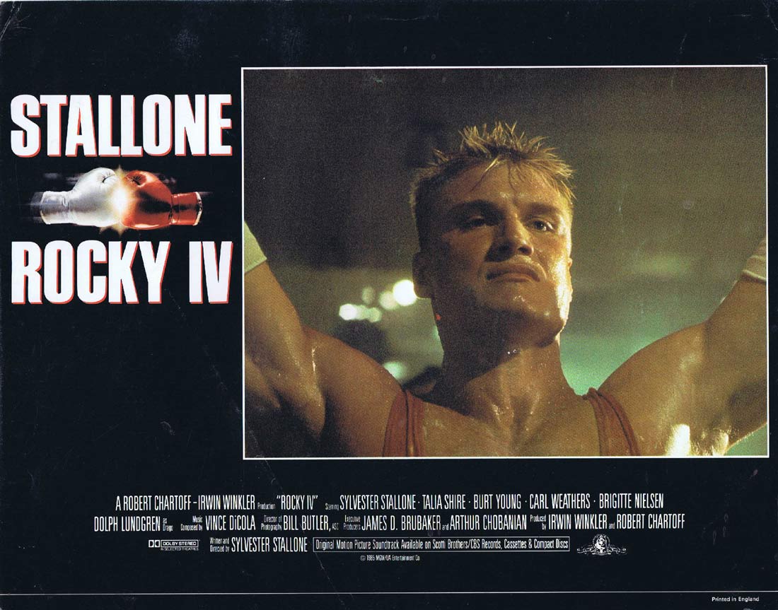 ROCKY IV Lobby Card 7 Sylvester Stallone Talia Shire Carl Weathers Boxing