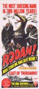 RODAN Original Daybill Movie Poster Ishirō Honda SCI FI Toho 1956