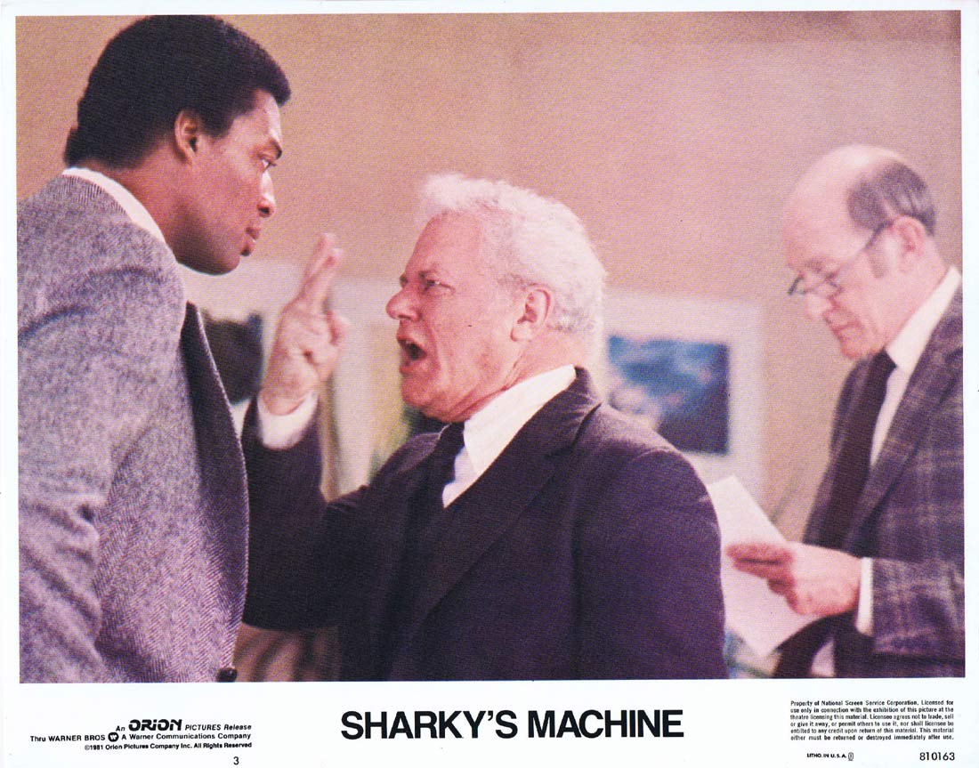 SHARKYS MACHINE Lobby Card 3 Burt Reynolds Vittorio Gassman