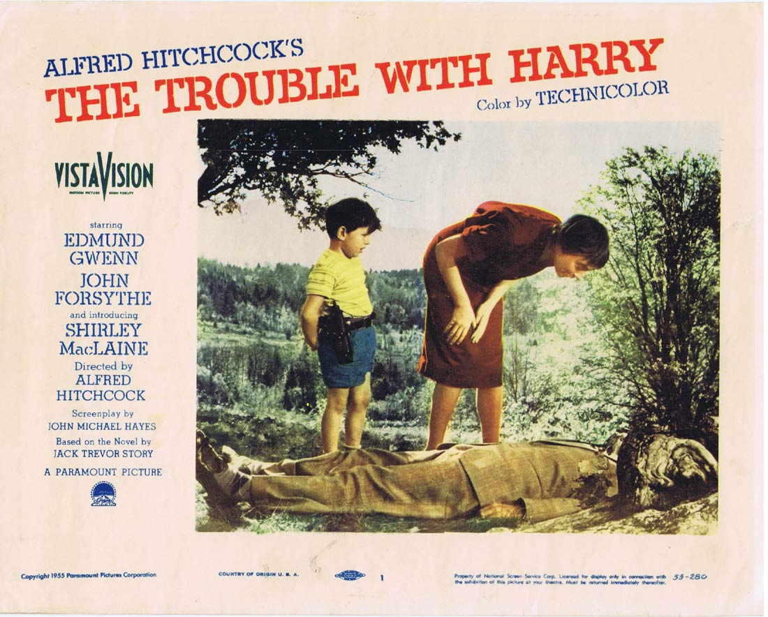 THE TROUBLE WITH HARRY Lobby Card 1 Alfred Hitchcock Shirley MacLaine